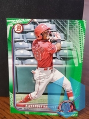 2022 Bowman Green Parallel 27/99 Alexander Ramirez #BP-38 Los Angeles Angels